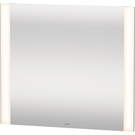 Duravit Light & Mirror Mirror, 31 1/2 X1 3/8 X27 1/2  White Matt, Light Fields, Square, Switch & External LM7866000006000
